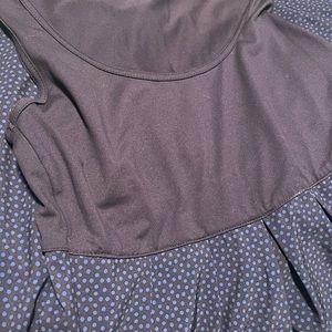 Columbia XS Omni-shade sun protection womens Blue panel w polka dots dress